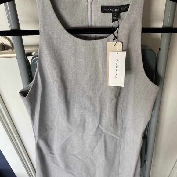 Banana Republic Petite Grey Sheath Dress - Picture 2 of 4
